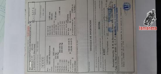 Yamaha  SRX 600  -  608 cc