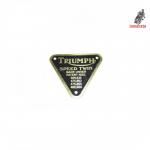 Placa patente motor Triumph SPEED TWIN 