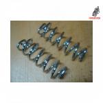 Muelles de asiento de cogida plana. Dimensiones, longitud 170 mm x 50 mm de diametro. Alambre 6 mm. Precio por par. Nuevos