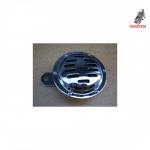 Pito cromado universal, de 100 mm. de diametro. 12V