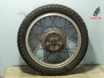 Rueda trasera Akront de 18 de doble nervio Ducati 175 200 250. Usado, la llanta tiene marcas de desmontaje, no se aprecian golpes 