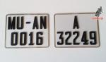 placas de matricula con numeracion clasica en relieve, <br>p