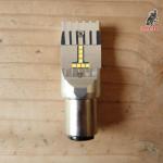 LED 6V 2448W zocalo BA20D 3000 Kelvin<br>Luminosidad 1800 lu