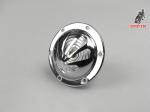 claxon cromado para vespa varios modelos, corriente alterna motos sin bateria, valido para corriente de 6 y de 12 voltios, 