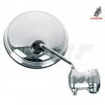 espejo de bordon cromado para el lado derecho de la moto segun se esta sentado, medida 105mm homologado. para todos los modelos de