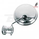 espejo de bordon redondo cromado, 105mm de diametro homologado. para el lado izquierdo de la moto segun se esta sentado. para todo
