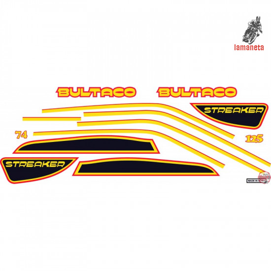 Juego adhesivos bultaco streaker...