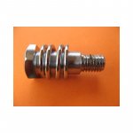 tornillo y muelle palanca cambio  ambos cromados para guzzi 49 y 65