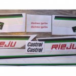 rieju RS1 roja juego de pegatinas  juego de pegatinas o adhesivos para moto clasica rieju rs1 roja