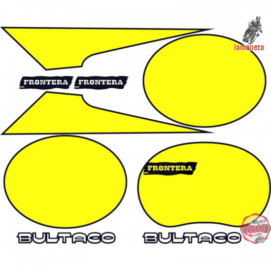 Juego adhesivos bultaco frontera...