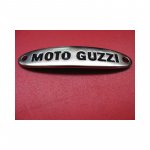 chapa MOTO GUZZI de asiento en relieve  