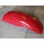 guardabarros trasero universal plasico rojo ancho moto cross y enduro  
