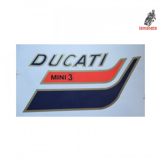Ducati mini 3 adhesivo derecho  