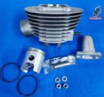 Kit de cilindro para Derbi Antorcha. Incluye piston, segmentos, bulon, clips. <br>Marca Autisa. Material nuevo de antiguo stock. <