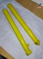Juego de botellas de direccion para Puch Minicross. <br>Material nuevo de antiguo stock con imperfecciones en la pintura. <br><br>