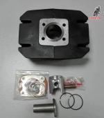 Cilindro Metra Kit de caja blanca.  Valido para Valido para motores Derbi Diablo Super C4. <br>Piston Mahle 43. 50mm dos segmentos