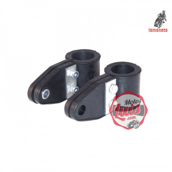 Soportes faro bultaco metalgoma...