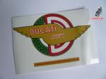 pegatina, adhesivo en vinilo deposito de gasolina , para ducati 125 Ts
