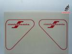 juego pegatinas , adhesivos en vinilo para caja de herramientas ducati 160 sport