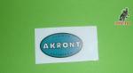 pegatina en vinilo akront azul