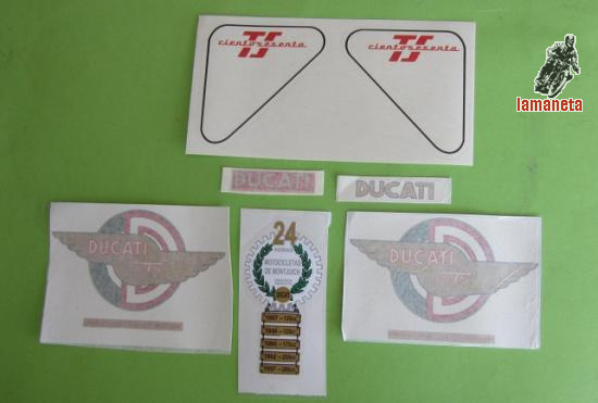 Juego pegatinas ducati 160 ts,...