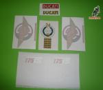 juego pegatina ducati 175 Ts, realizadas en vinilo. <br>adhesivos ducati en general. 