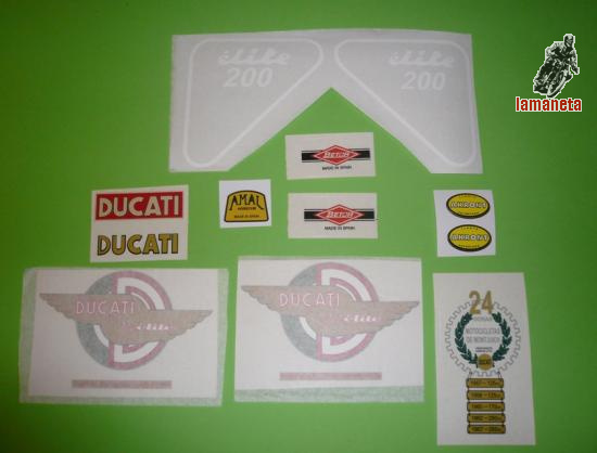 Juego de pegatinas ducati ampliado ...
