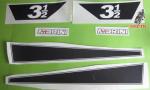 juego pegatinas moto morini 350