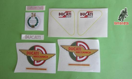 Juego pegatinas ducati 125 sport