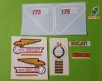 juego pegatinas ducati 175 ts, segunda serie