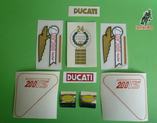 Juego pegatinas , adhesivos ducati ...