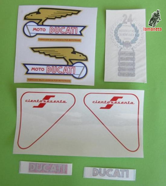 Juego pegatinas , adhesivos ducati ...