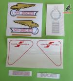 juego pegatinas , adhesivos ducati 160 sport