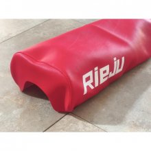 rieju MR80 funda de asiento  funda de asiento roja con impresion en blanco para moto clasica rieju MR80