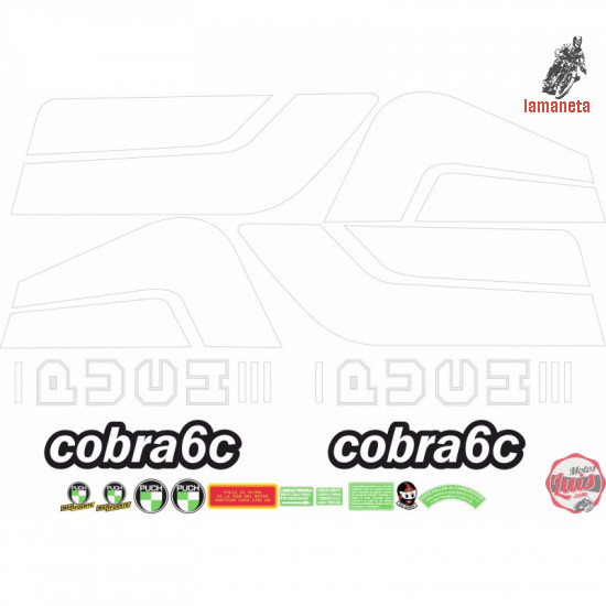 Juego adhesivos puch cobra 6c 1...