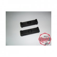Estriberas Bultaco Cuadradas REFORZADAS  Juego de Gomas posapies para bultaco, diametro 1617, hechas en goma de calidad, totalment