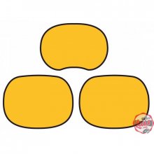 Adhesivos Portanumeros Montesa Enduro 250  360 H6  Juego de adhesivos de los portanumeros de las placas laterales y de la careta d