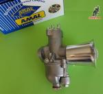 Trompeta realizada en aluminio con pulido con rejilla. <br>para todos los carburadores AMAL se la serie 600, 622. 624, 627  etc. .