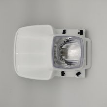 Careta Faro Cross Faro Cuadrado BLANCO  Careta de faro BLANCA con optica y gomas de soporte, para Puch, Rieju y similares, adaptab