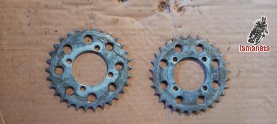 platos de cadena para moto pequeña de 49 cc tipo derbi, rie