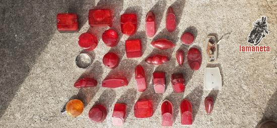 Se venden tulipas de pilotos de moto.  El lote 50 € La uni