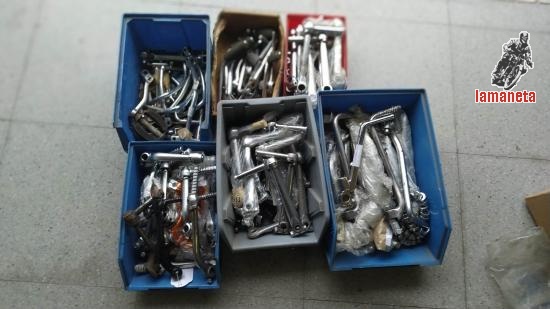 Pedales de arranque y dé cambio, nuevos y usados, , de Mont