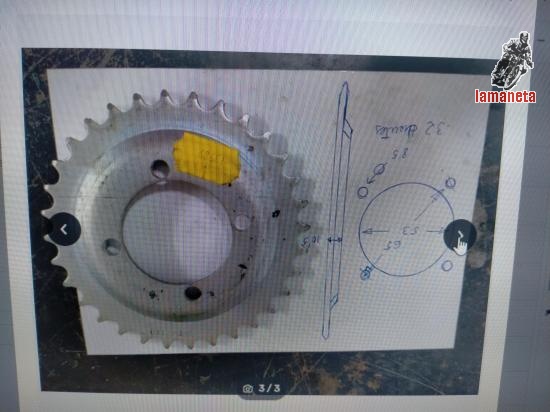 Corona para ciclomotor . . no se a que modelo pertenece medi