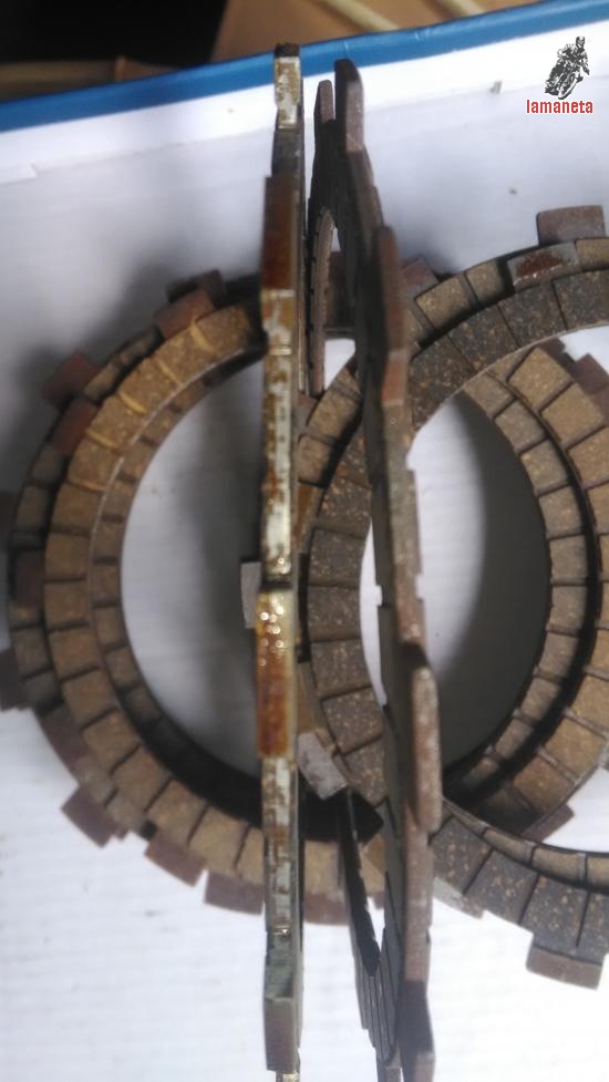 Juego de discos de embrague sanglas 400 Y siete discosbicili