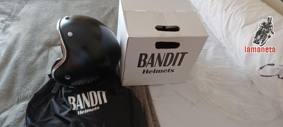 vendo casco bandit yet original negro brillo xl. la talla xl