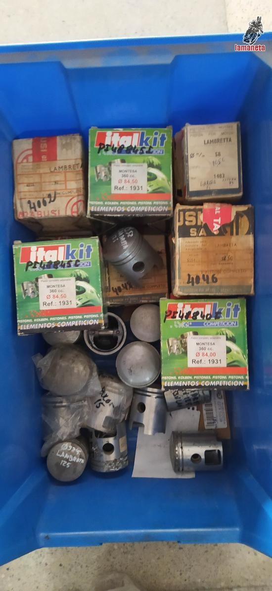 Pistones varios modelos  Bultaco, Ossa, Lambreta consultar m