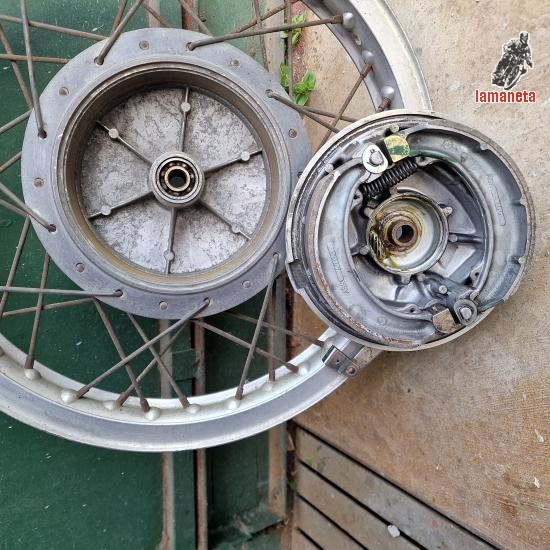 Plato porta mordazas doble leva de Honda CL 450 de 1970, enc