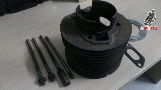 Cilindro original de hierro para Lambretta serie 3 200cc, co