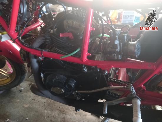 Motor pantah 350 subido a 500. . . preparado para competici