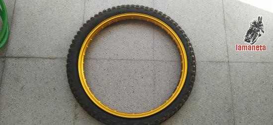 Aro Akront 140x21 dorado + cubierta 2 1  - 2x 21  todo nuevo